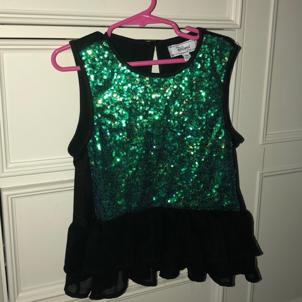 Disney D-signed girls sequin top